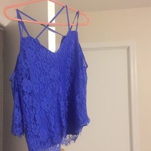 Purple/blue bar lll shirt, great for spring